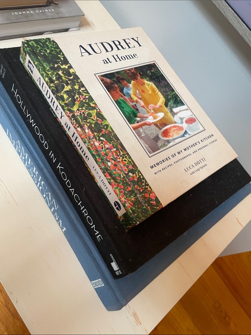 Audrey at Home Hardcover Cookbook - Cream/Green